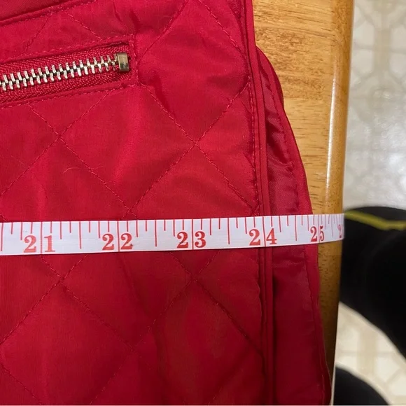 Dress Barn. Zip-up vest. Size XL(runs small). Red. - Picture 6 of 7